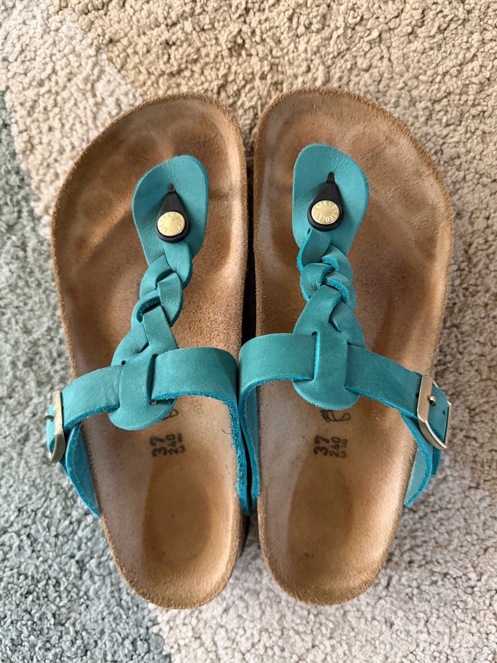 Birkenstock Biscay Bay Braided Gizeh Sandal
